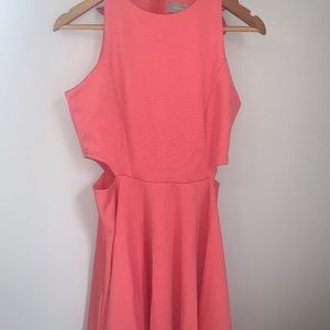 Flared swing a-line waist dress